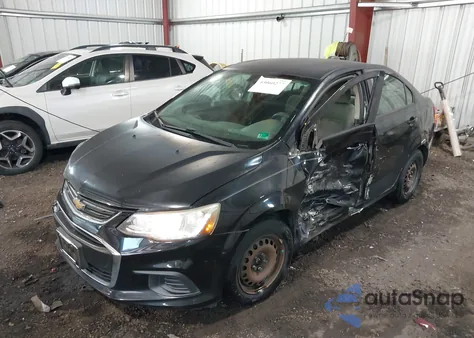 2017 Chevrolet Sonic Ls Auto из США, поврежденный, VIN 1G1JB5SHXH4102773